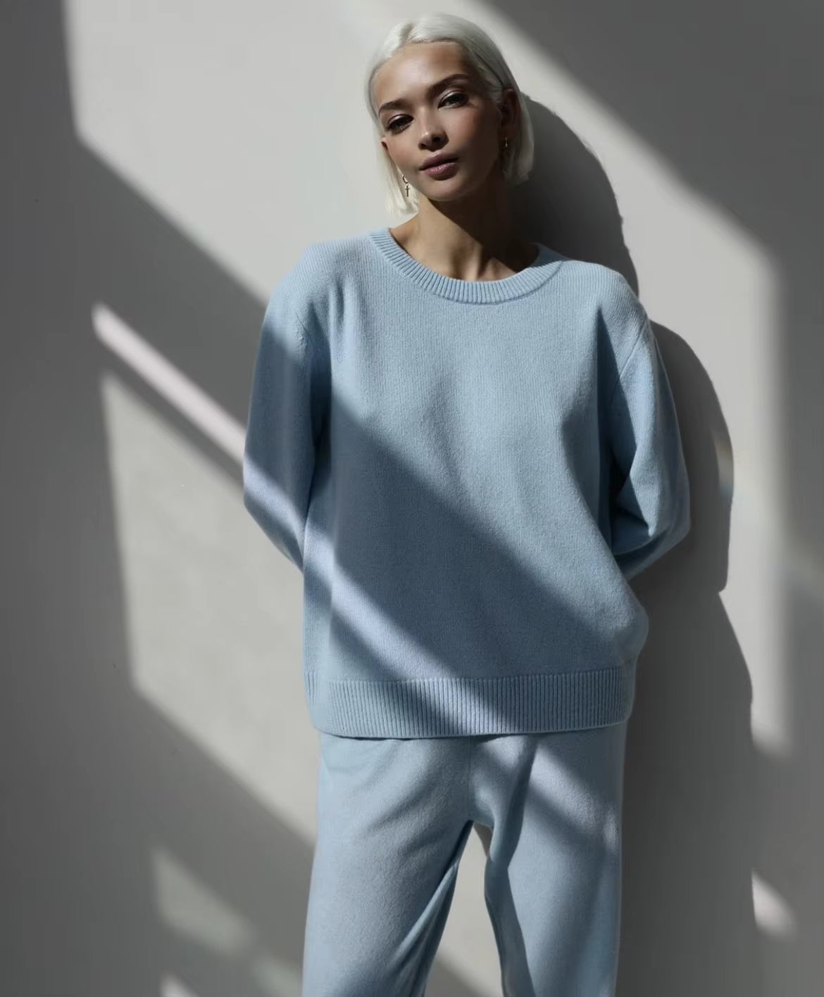 Cashmere Elegant Women Sweater Oversized Knitted Basic Pullovers O Neck Loose Soft Female Knitwear Jumper